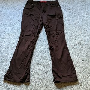 Brown Bootcut Pants